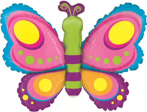 Betallic Folienballon Butterfly Mini 35cm/14" (unverpackt)