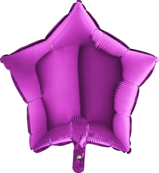 Grabo Folienballon Star Purple 45cm/18" (unverpackt)