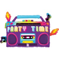 Betallic Folienballon Party Time Boom Box 74cm/29"  Betallic Folienballon Party Time Boom Box 74cm/29"