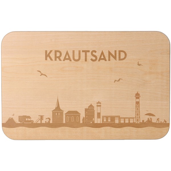 Goodtimes Frühstücksbrett Skyline Krautsand 23cm x 15cm x 1cm