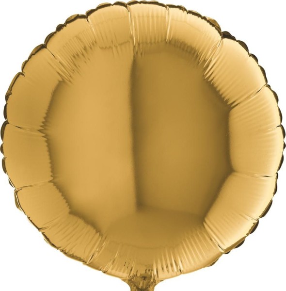 Grabo Folienballon Rund Gold 45cm/18" (unverpackt)