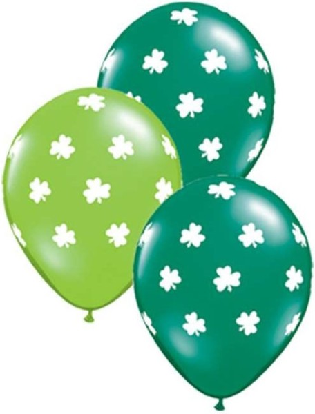 Qualatex Latexballon Big Shamrocks Jewel Lime Emerald Green 28cm/11" 25 Stück