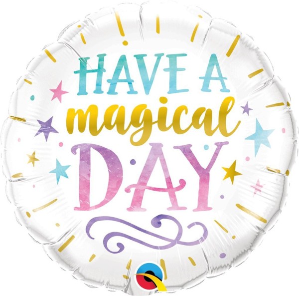 Qualatex Folienballon "Have a magical Day" 45cm/18"