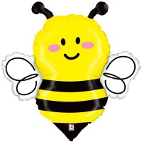 Betallic Folienballon Bee Mini 35cm/14" (unverpackt)  Betallic Folienballon Bee Mini 35cm/14" (unverpackt)