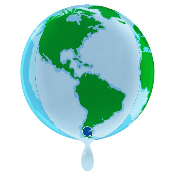 Grabo Folienballon Globe Earth 40cm/15"