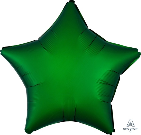 Anagram Folienballon Stern Satin Emerald 50cm/20" (unverpackt)