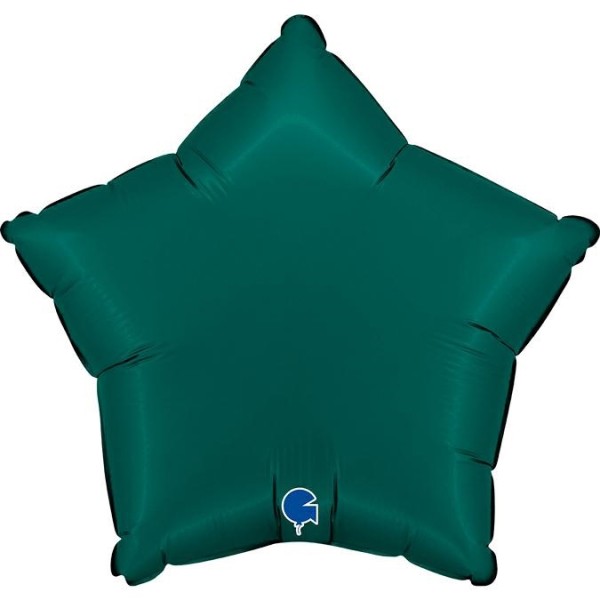 Grabo Folienballon Star Satin Emerald Green 45cm/18" (unverpackt)