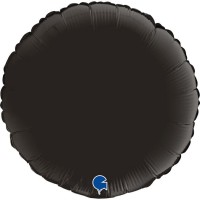 Grabo Folienballon Rund Satin Fumé Black 45cm/18" (unverpackt)  Grabo Folienballon Rund Satin Fumé Black 45cm/18" (unverpackt)