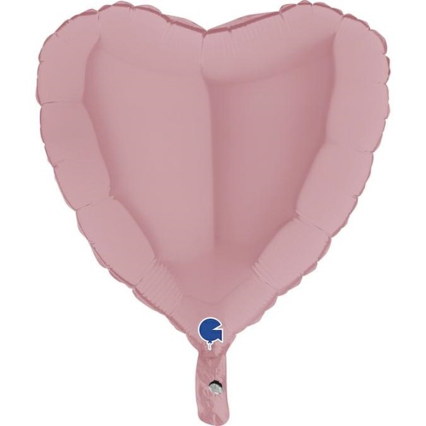 Grabo Folienballon Heart Matte Pink 45cm/18" (unverpackt)