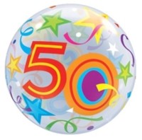 Qualatex Bubble 50 Brilliant Stars 55cm/22"  Qualatex Bubble 50 Brilliant Stars 55cm/22"