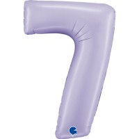 Grabo Folienballon Zahl 7 Satin Lilac 100cm/40"  Grabo Folienballon Zahl 7 Satin Lilac 100cm/40"
