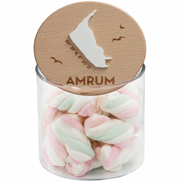 Goodtimes Geschenkglas Skyline "Amrum Silhouette" 530 ml
