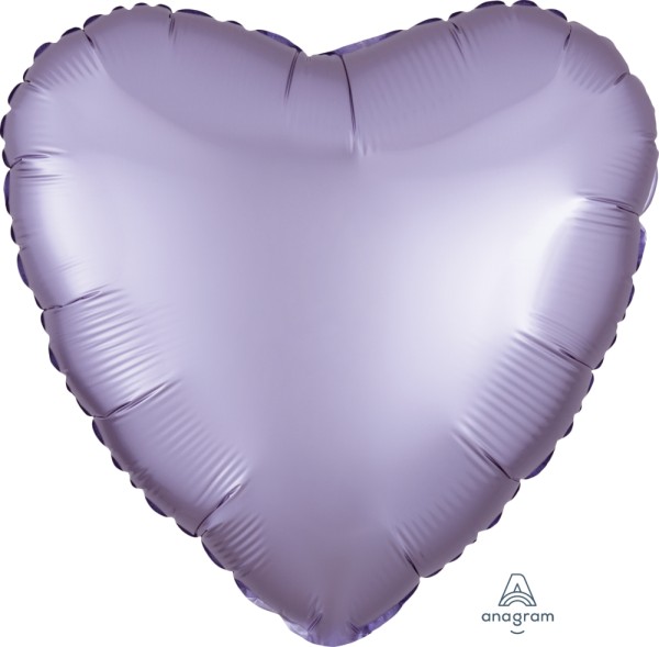 Anagram Folienballon Herz Satin Luxe Pastel Lilac 45cm/18" (unverpackt)