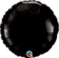 Qualatex Folienballon Rund Black 45cm/18"  Qualatex Folienballon Rund Black 45cm/18"