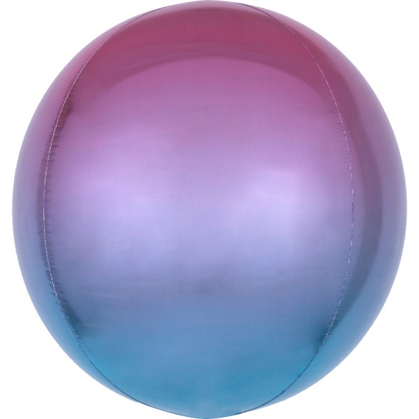Anagram Folienballon Orbz Ombré Purple & Blue 40cm/16" (unverpackt)