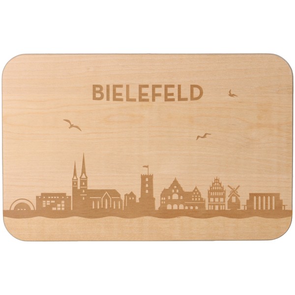 Goodtimes Frühstücksbrett Skyline Bielefeld 23cm x 15cm x 1cm