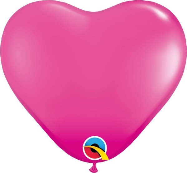 Qualatex Latexballon Fashion Wild Berry Heart 28cm/11" 100 Stück