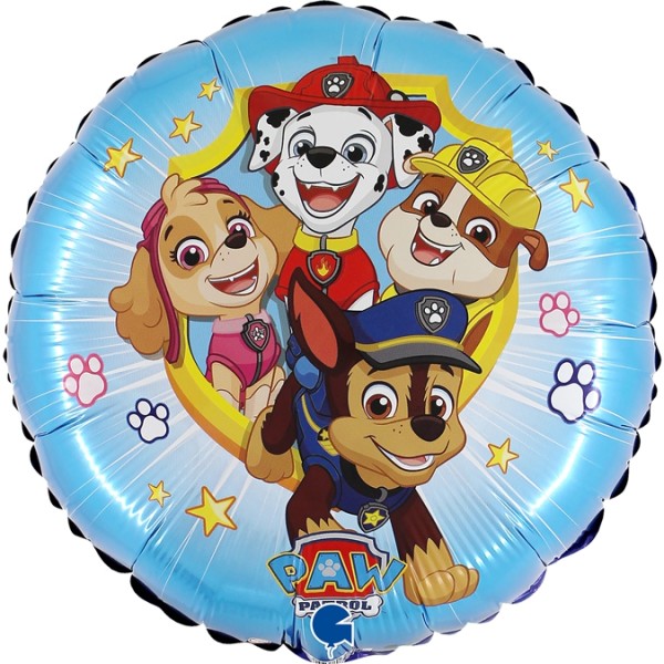 Grabo Folienballon Rund Paw Patrol Action 45cm/18"