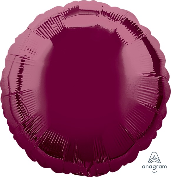 Anagram Folienballon Rund Berry 45cm/18" (unverpackt)