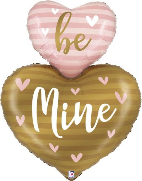 Betallic Folienballon Be Mine Heart Duo 107cm/42"