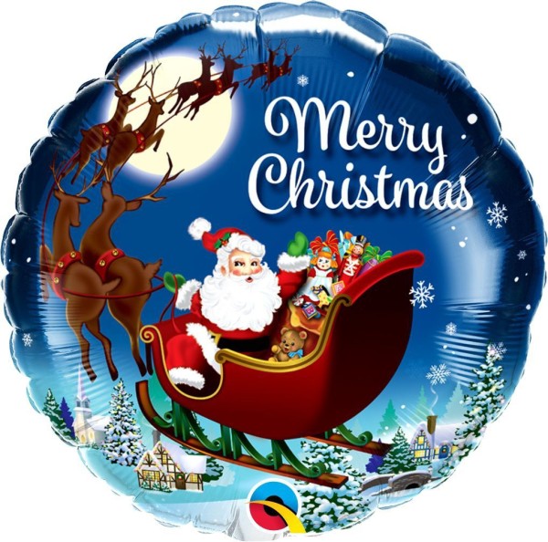 Qualatex Folienballon "St. Nick-Merry Christmas" 45cm/18"