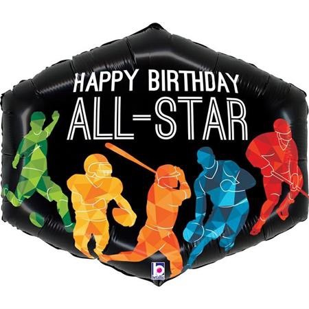 Betallic Folienballon All Sports Birthday 75cm/30"