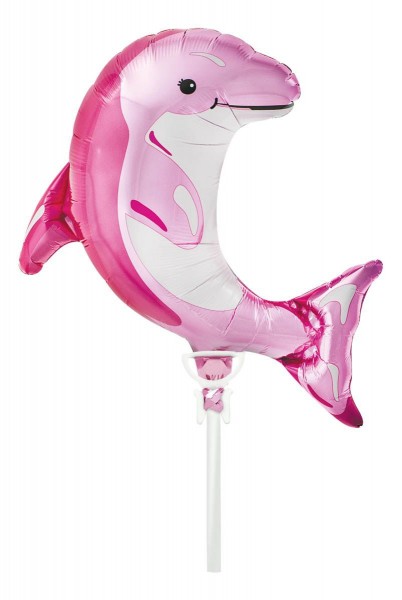 Northstar Folienballon Pink Dolphin 35cm/14"
