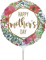 Betallic Folienballon Mother's Day Terrarium 23cm/9" luftgefüllt mit Stab  Betallic Folienballon Mother's Day Terrarium 23cm/9" luftgefüllt mit Stab