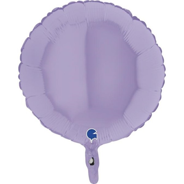 Grabo Folienballon Rund Matte Lilac 45cm/18" (unverpackt)