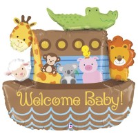 Betallic Folienballon Noah's Ark Welcome Baby 95cm/37"  Betallic Folienballon Noah's Ark Welcome Baby 95cm/37"