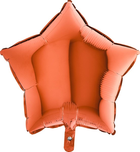 Grabo Folienballon Star Orange 45cm/18" (unverpackt)