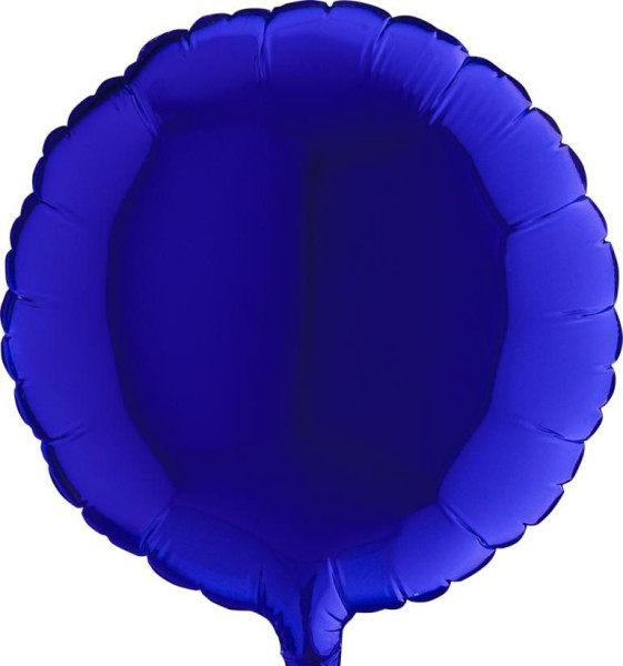Grabo Folienballon Rund Blue Capri 23cm/9" (unverpackt)