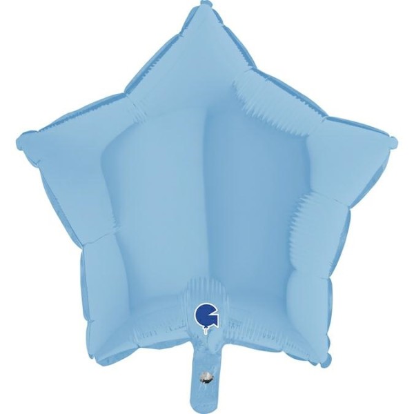 Grabo Folienballon Star Matte Blue 45cm/18" (unverpackt)