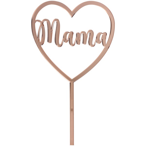 Goodtimes Cake Topper "Mama" Herz groß Acryl