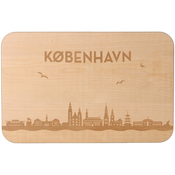Goodtimes Frühstücksbrett Skyline Kopenhagen 23cm x 15cm x 1cm