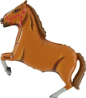 Grabo Folienballon Horse Light Brown 90cm/36"  Grabo Folienballon Horse Light Brown 90cm/36"