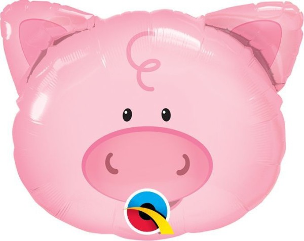 Qualatex Folienballon Playful Pig 35cm/14" (unverpackt)