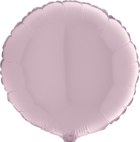 Grabo Folienballon Rund Pastel Pink 45cm/18" (unverpackt)