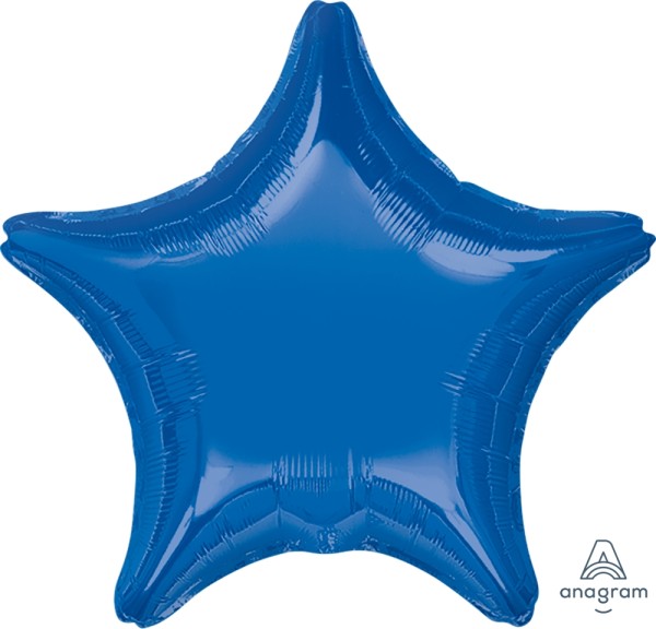 Anagram Folienballon Stern Dark Blue 50cm/20" (unverpackt)