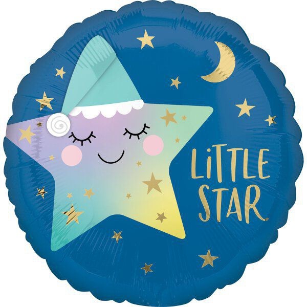 Anagram Folienballon Rund "Little Star" 43cm/18"