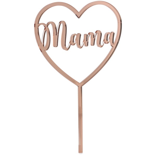 Goodtimes Cake Topper "Mama" Herz klein Acryl