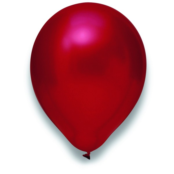 Globos Luftballons Metallic Kirschrot Naturlatex 30cm/12" 100er Packung