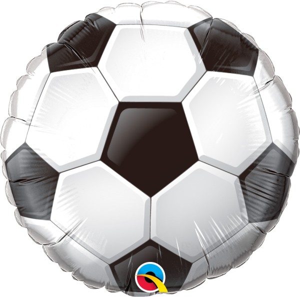 Qualatex Folienballon rund Fußball 45cm/18"