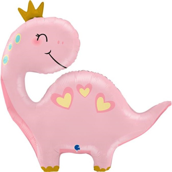 Grabo Folienballon Shape Pink Dino 110cm/44"