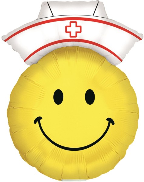 Betallic Folienballon Smiley Nurse Mini 35cm/14" (unverpackt)