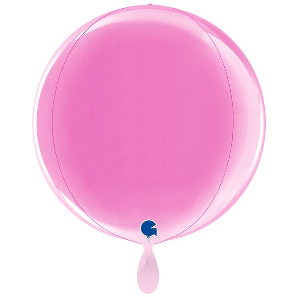 Grabo Folienballon Globe Fuxia 4D 38cm/15"