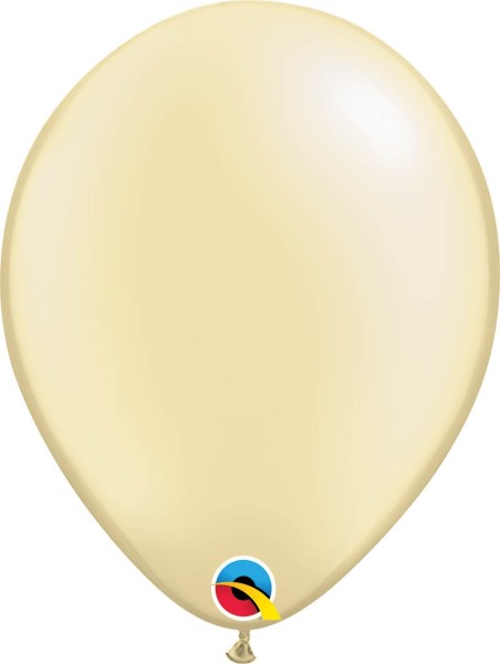 Qualatex Latexballon Solid Pastel Pearl Ivory 28cm/11" 25 Stück