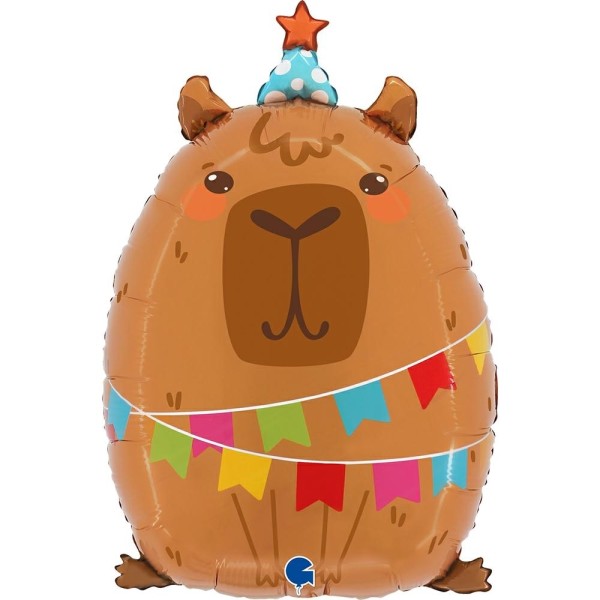 Grabo Folienballon Shape Party Capybara 60cm/23"
