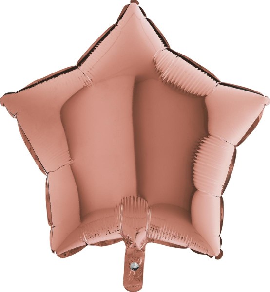 Grabo Folienballon Star Rose Gold 45cm/18" (unverpackt)