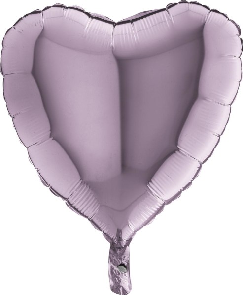 Grabo Folienballon Heart Lilac 45cm/18" (unverpackt)
